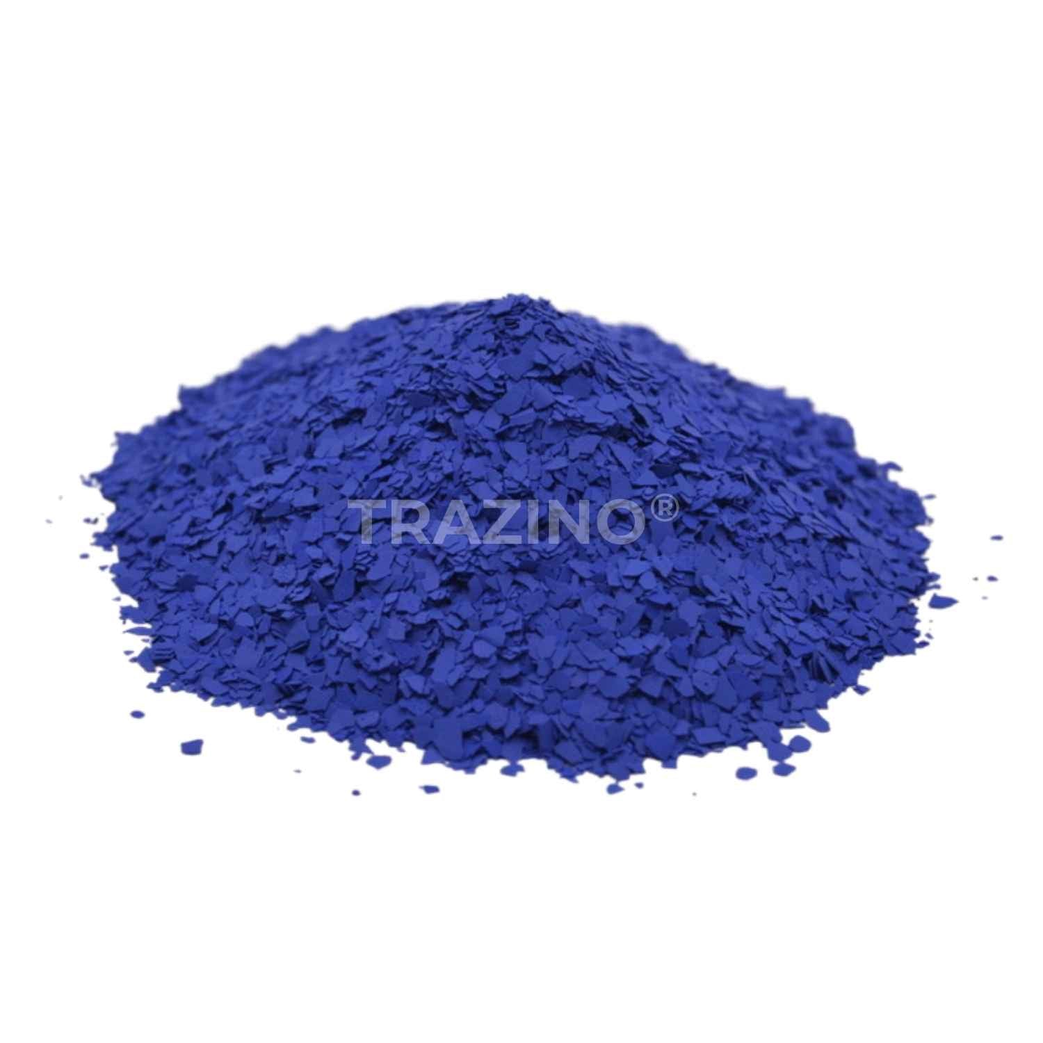 Trazino® Farbchips in Violettblau zum Einstreuen für Beschichtungen Trazino® Farbchips in Violettblau zum Einstreuen für Beschichtungen